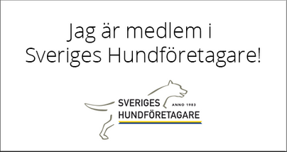 Jag är medlem i Sverigen hundföretagare